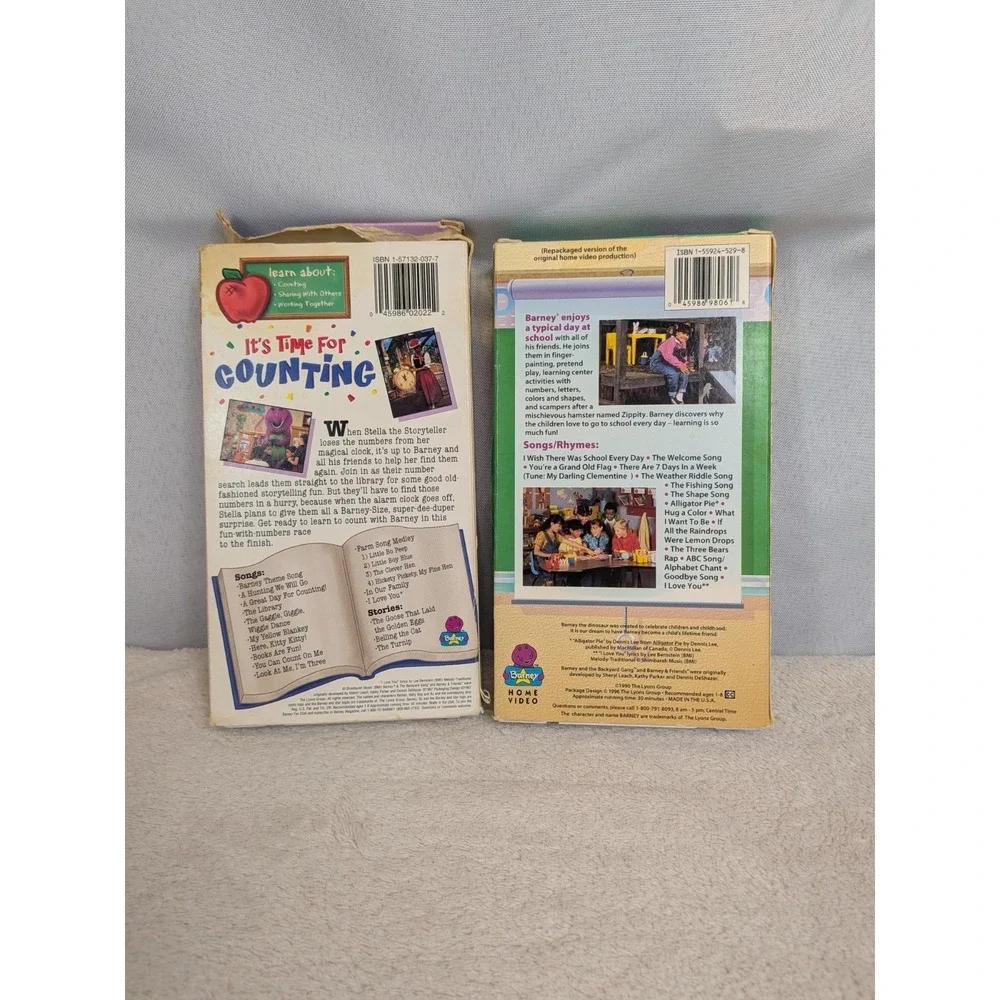Barney Classic Collection VHS Lot of 5 Halloween Party‎ Adventure Bus Rare Tapes